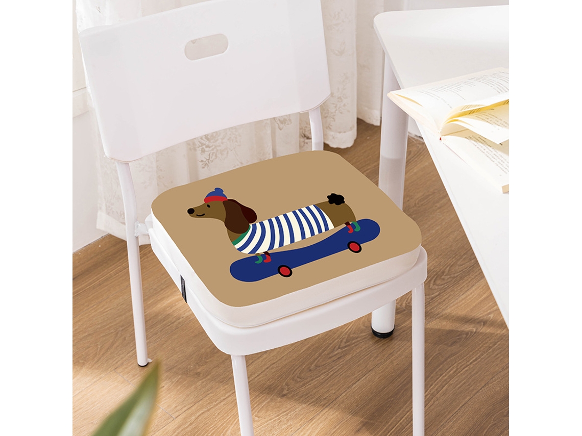 Asiento elevador Eifson de 10 cm de grosor con hebilla de seguridad (perro salchicha)