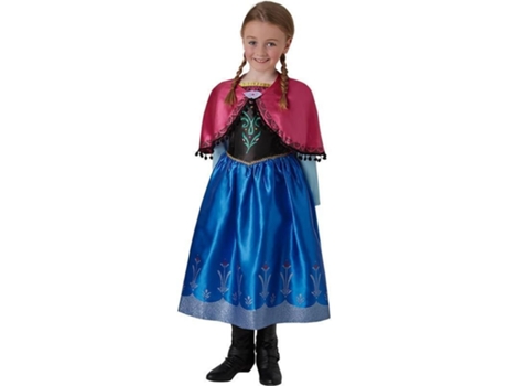 Disfraz de Niña RUBIES Anna Frozen Deluxe (Tam.: 123-140 CM)