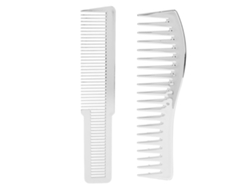 Set De 2 Peines De Pelo: Pelo Grueso Y Fino, Desenredar Y Estilar, Para Todos Los Tipos De Cabello