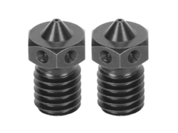 Boquilla de extrusión para impresora 3D, acero templado de 0,4 mm, resistente a altas temperaturas, para V6 (2 unidades)