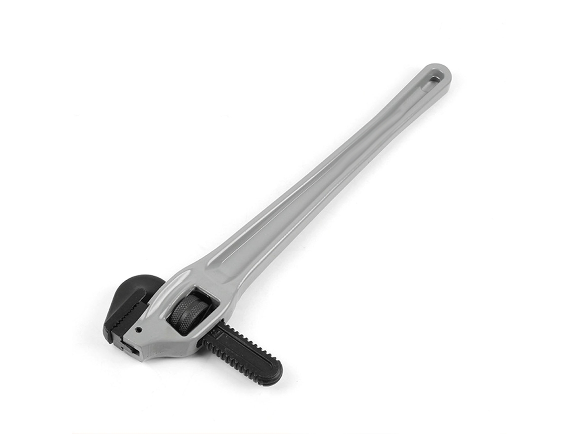 Llave Para Tubos Descentrada Ajustable De Alta Resistencia, Fabricada En Aleación De Aluminio Con Mango En Forma De Viga En I, 18 Pulgadas, Apertura De 85 Mm.