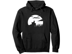 Sudadera con capucha y estampado "Sugerencias a la luz de la luna" con medusas en olas del océano Yx 2054 Rosewell