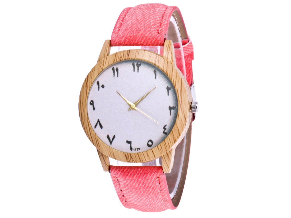 Reloj De Pareja Zhoulianfa, Aleación Especial Con Caracteres, Cuarzo, Pantalla Rosa.