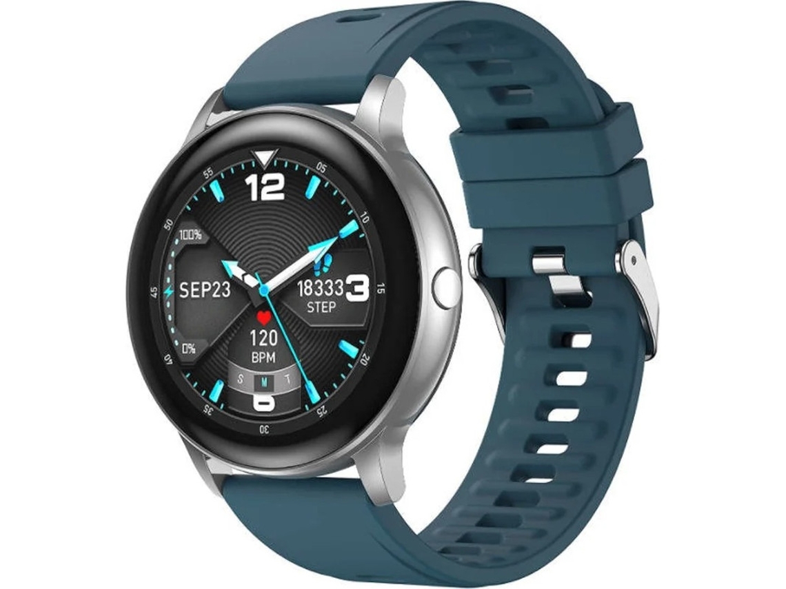 Reloj inteligente Yizhood para hombre y mujer, con control del ritmo cardíaco, sueño, presión arterial, actividad física, IP68, 24 modos deportivos (azul)
