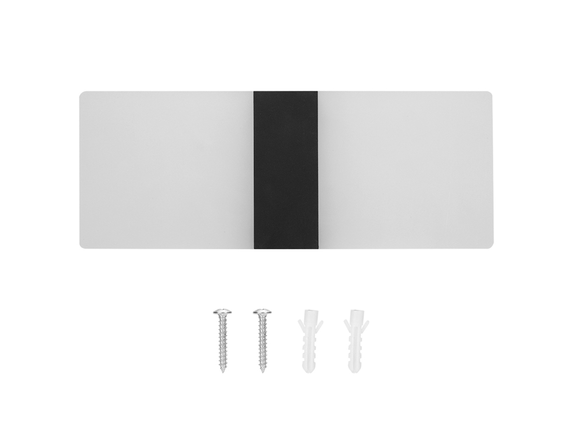 Yncm2026-lámpara De Pared Led De Acrílico Para Interior, Aplique De Pared Para Dormitorio, Luz Nocturna (luz Cálida Y Negro L)