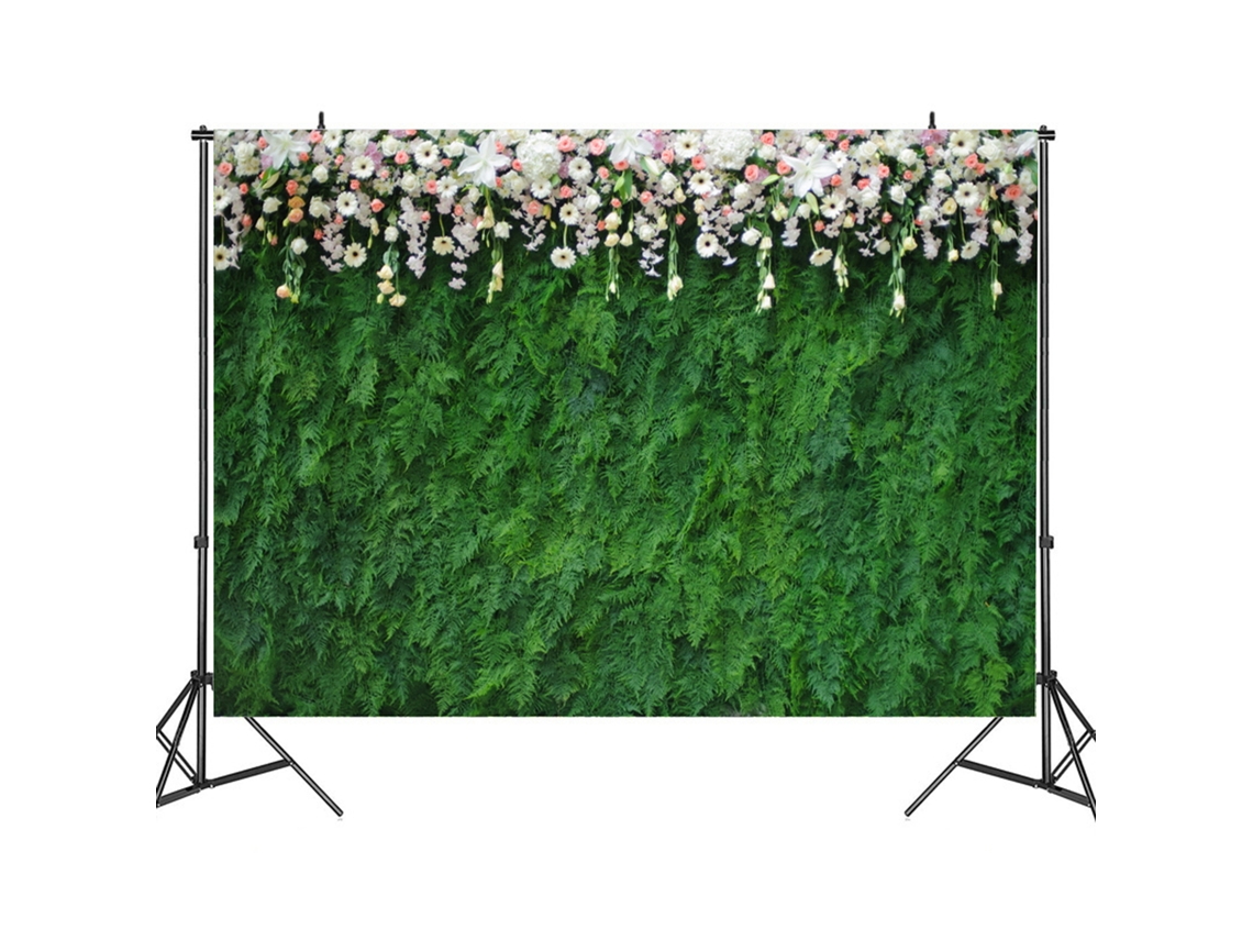 Fondo De Vinilo Con Hojas Artificiales Para Fotografía, Decoración De Fiestas Y Cumpleaños, 1,5 X 2,1 M