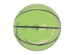 Balón De Baloncesto De Goma En Miniatura Para Aliviar El Estrés En Niños Y Mascotas - Verde