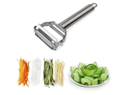 Pelador Y Rallador De Acero Inoxidable Con Cepillo De Limpieza Para Verduras, Frutas, Patatas Y Zanahorias.