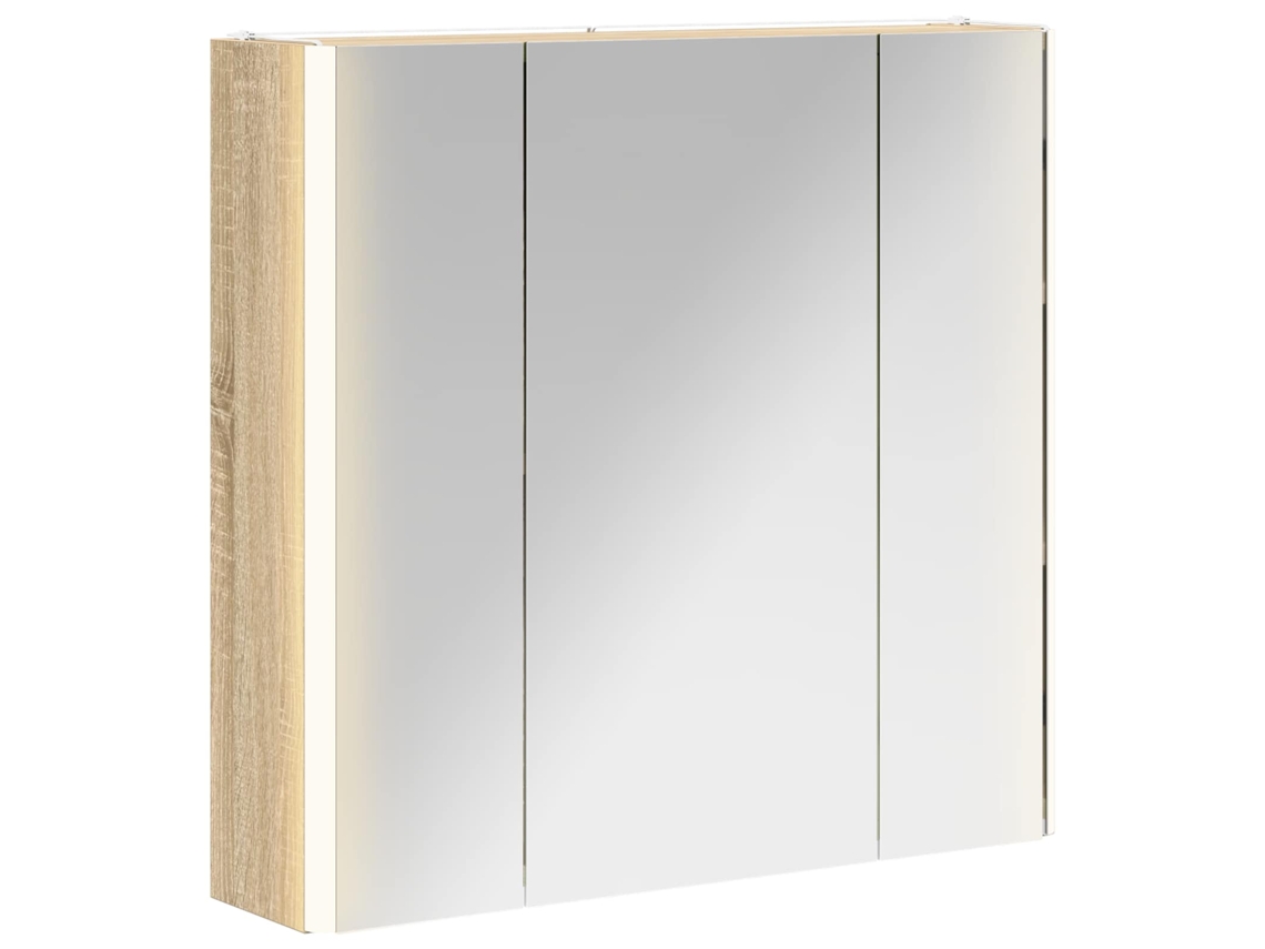 Maison Exclusive - Armario Con Espejo De Baño Roble Sonoma 63,5 X 15,5 X 60,5 Cm