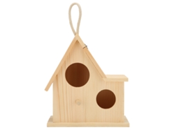 Casita De Madera Para Pájaros, Ideal Para El Jardín, La Encimera O Como Nido Para Pájaros Pequeños.