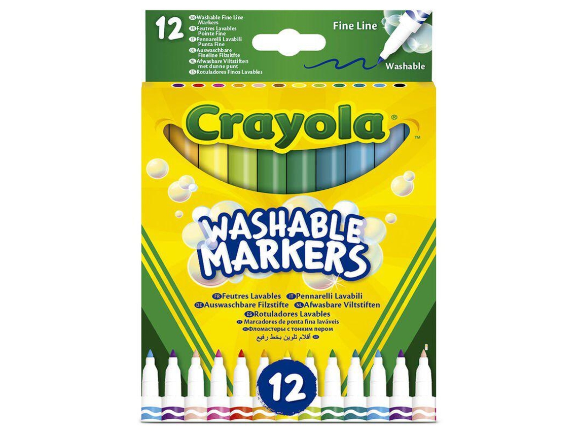 Marcadores Washable CRAYOLA Fineline (12 Unidades)