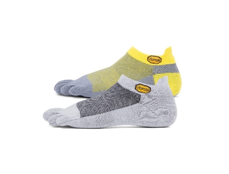 Pack 2 Calcetines Con Dedos VIBRAM Fivefingers Athletic No-Show Unisex (Coolmax - Amarillo - L)