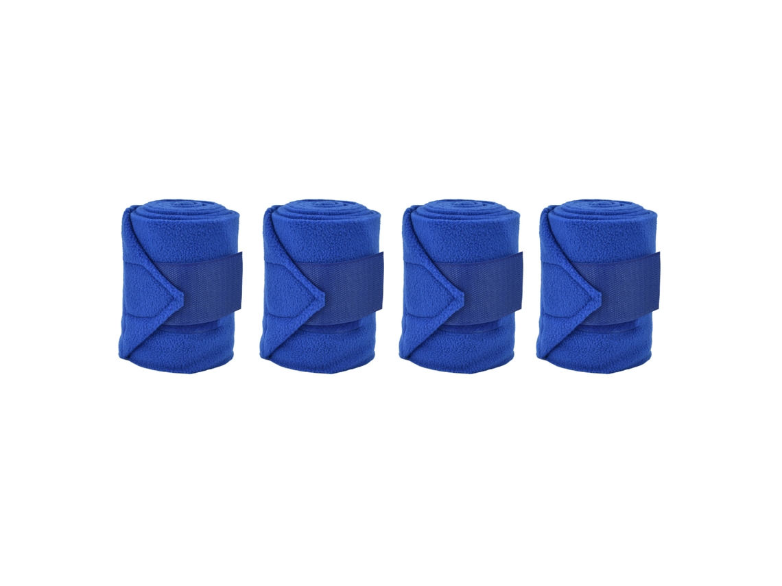 4 Protectores De Patas Para Mascotas Con Cierre De Velcro, De Poliéster Suave, Color Azul, Para Caballos, Perros, Vacas Y Gatos.