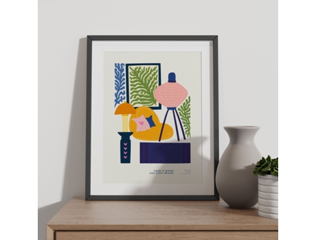 Póster NACNIC Pop Art Abstracto. El hogar es Donde Comienza el Stoy