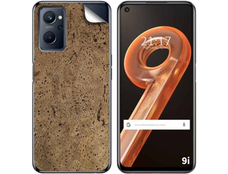 Carcasa Realme 9i TUMUNDOSMARTPHONE Vinilo Textura Corcho Multicolor