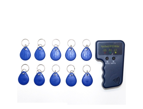 Copiadora de tarjetas de identificación RFID de mano, 125KHz, escritor, duplicador, programador, lector de código grabable EM4305, etiquetas de lla...
