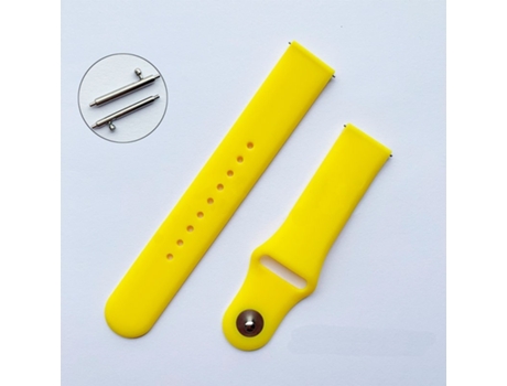 Pulsera Reloj Universal de 20mm SAMSUNG de Silicona - Amarillo