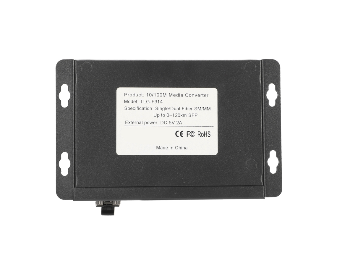 Convertidor De Medios De Fibra Óptica Sfp, 1 Puerto Óptico, 4 Puertos Eléctricos, Conmutador Ethernet Rj45, 120 Km, Enchufe Británico.