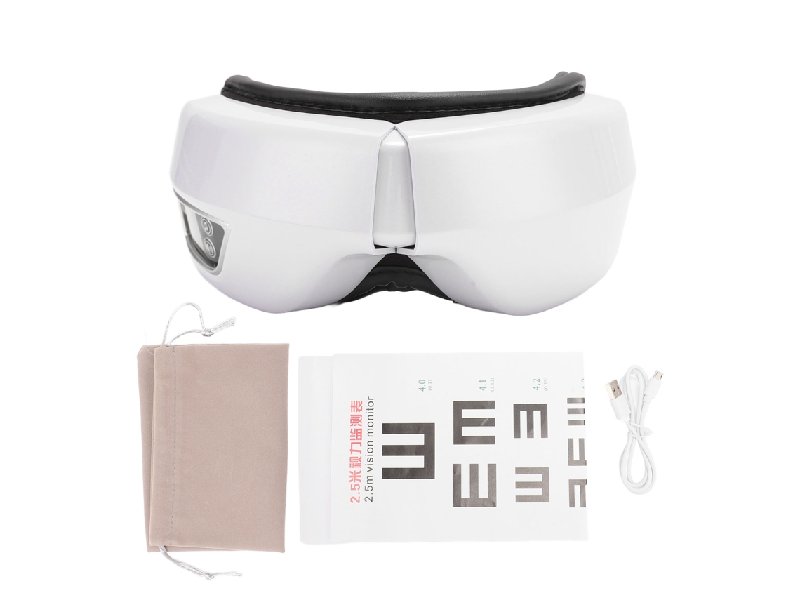 Masajeador Ocular Recargable Con Calor De 38-48 ℃ Y Música Bluetooth Para Relajación Y Cuidado De Los Ojos.