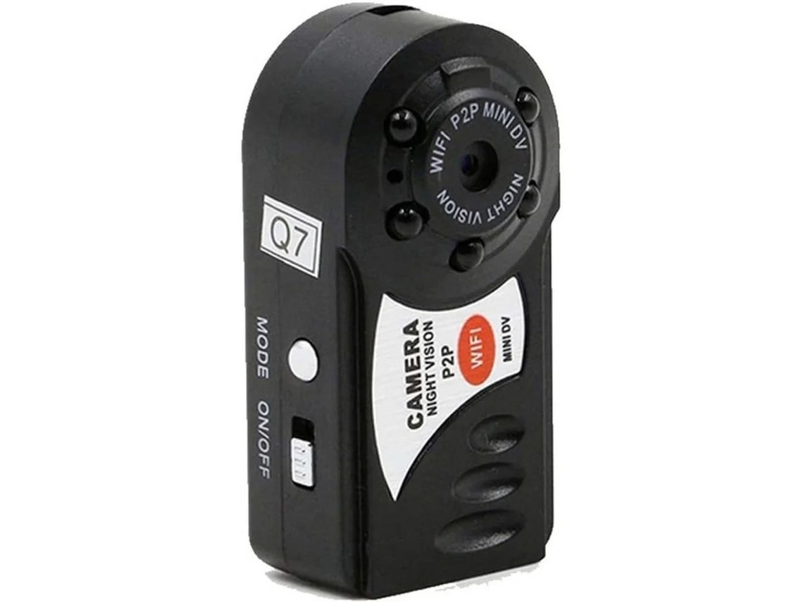 Mini cámara espía IP P2P Wifi 1080P HD con visión nocturna y grabadora de vídeo para iPhone, Android, iPad y PC, color negro