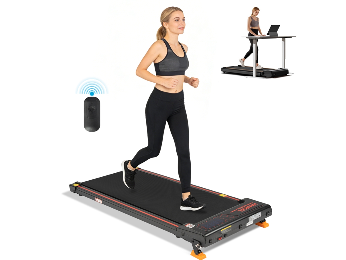 Cinta De Correr 2 En 1 Para Hogar Y Oficina, Velocidad De 1-6 Km/h, Con App, Control Remoto Y Pantalla Led, Hasta 110 Kg