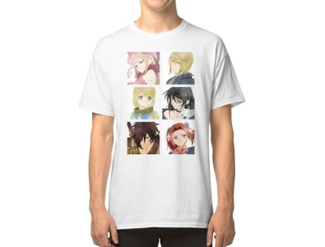 Camiseta ROCKINSTONE Tales Of Berseria Cast Algodón para Hombre (XL)