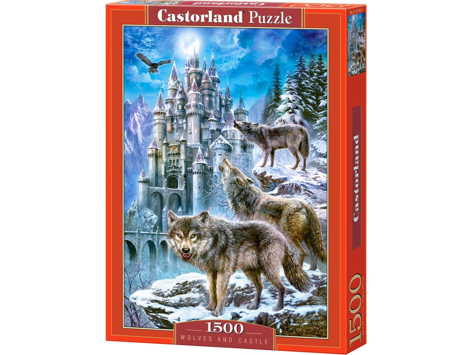 Puzzle CASTORLAND Wolves and Castle (1500 Piezas)