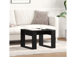 Mesa auxiliar  Mesa auxiliar de roble negro 50x50x35 cm Madera Naive Wsd519513 Lovely Home