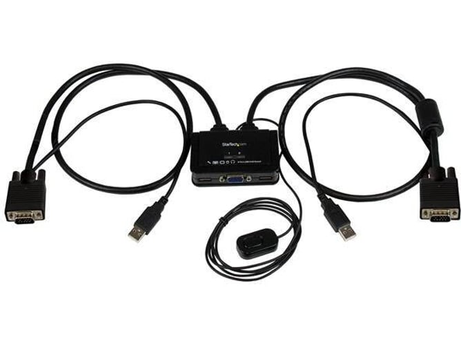 Chaveador KVM STARTECH (KVM - USB-C - Negro)