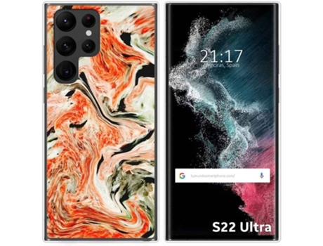 Carcasa Samsung Galaxy S22 Ultra 5G TUMUNDOSMARTPHONE Dibujos Mármol 12 Multicolor