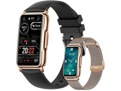 Reloj inteligente H80 dorado y negro con monitor de actividad física y salud Ly Ebike