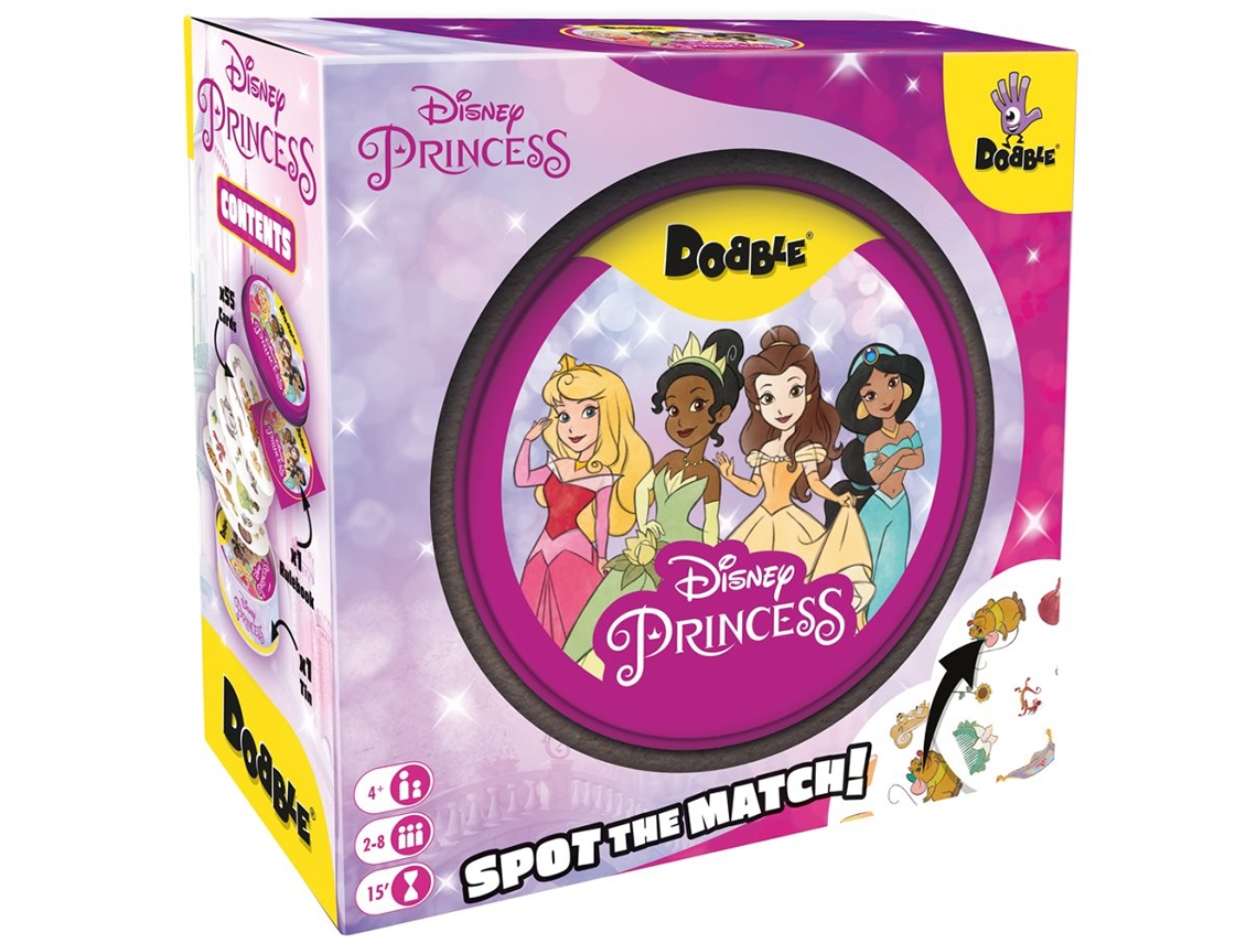 Juego de Mesa ASMODEE Dobble disney princess spot the match! (Edad Mínima Recomendada: 4 años)