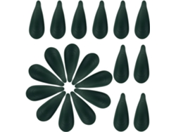 10 Pares Protectores Perchas Plástico Verde Soporte Seguro Hombros Camisas Fundas Antideslizantes