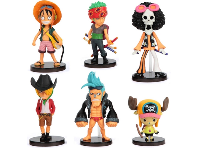 6 Figuras EASTVAPS One Piece Travel Model 26 Generation Luffy Zoro Chopper