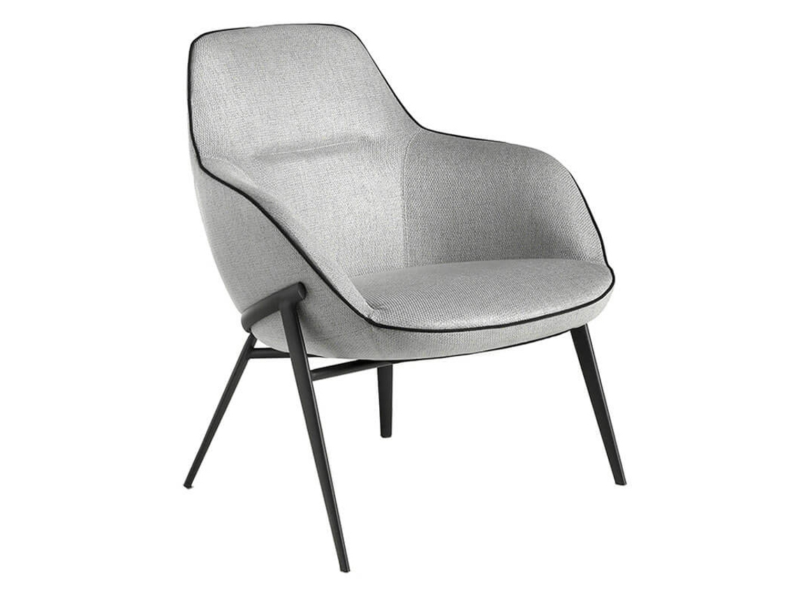 Sillón ANGEL CERDÁ S.L. 5065 (Negro, Gris - Poliuretano, Tejido - 76 x 67 x 84 cm)