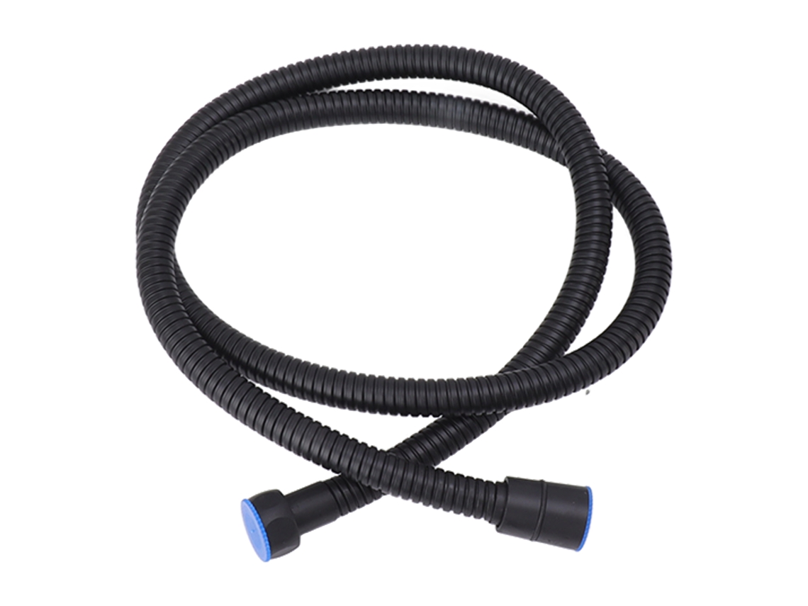 Manguera De Ducha Extralarga De Acero Inoxidable Negro Resistente Al Calor De 119 Cm (47 Pulgadas)
