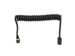 Cabo De Dados Type C Macho Para Fêmea Com Mola Retrátil 4k 60hz Cotovelo U Para Carro Laptop Pc