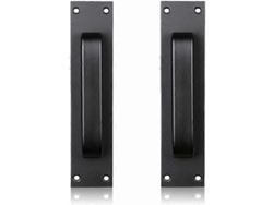 Manivela deslizante negra para cocina, muebles, armarios, cajones.