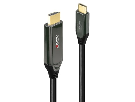 Cable USB-C a HDMI LINDY 43367 Negro 1 m