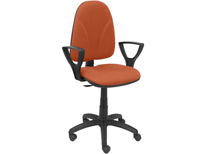 Silla de Escritorio Operativa PIQUERAS Y CRESPO Algarra Marrón (Brazos fijos - Tejido)
