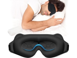 Antifaz Para Dormir 3d Con Bloqueo Total De Luz, No Presiona Los Ojos Al Dormir De Lado, Ajustable, Digitallab Negro