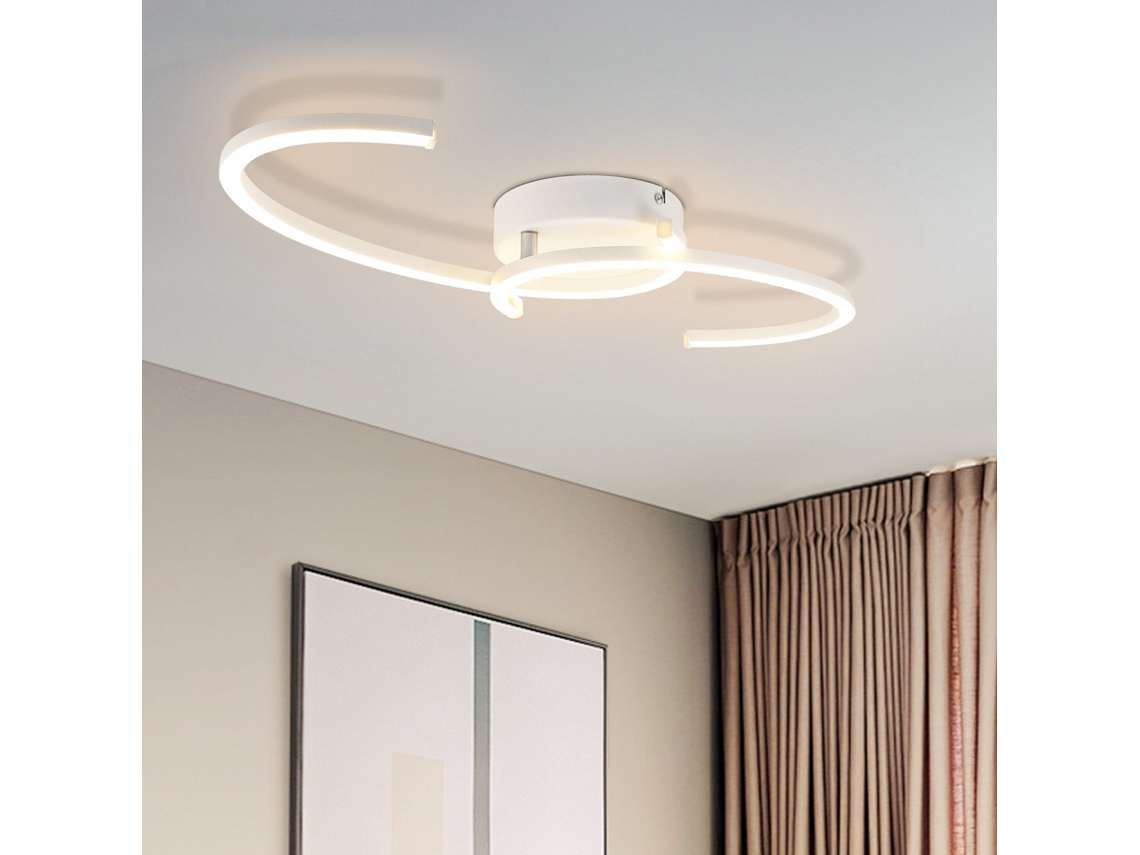 Lámpara de techo LED Nettlife para salón, 24 W, moderna, 3000 K, para pasillo y cocina