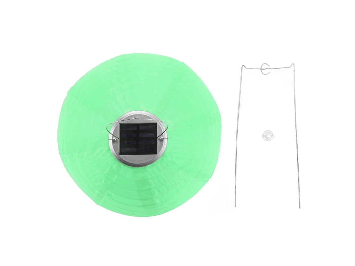 2026-lámpara Colgante De Tela Solar Led Estilo Chino Ip55 Impermeable Nylon Para Jardín Exterior Fiesta Verde