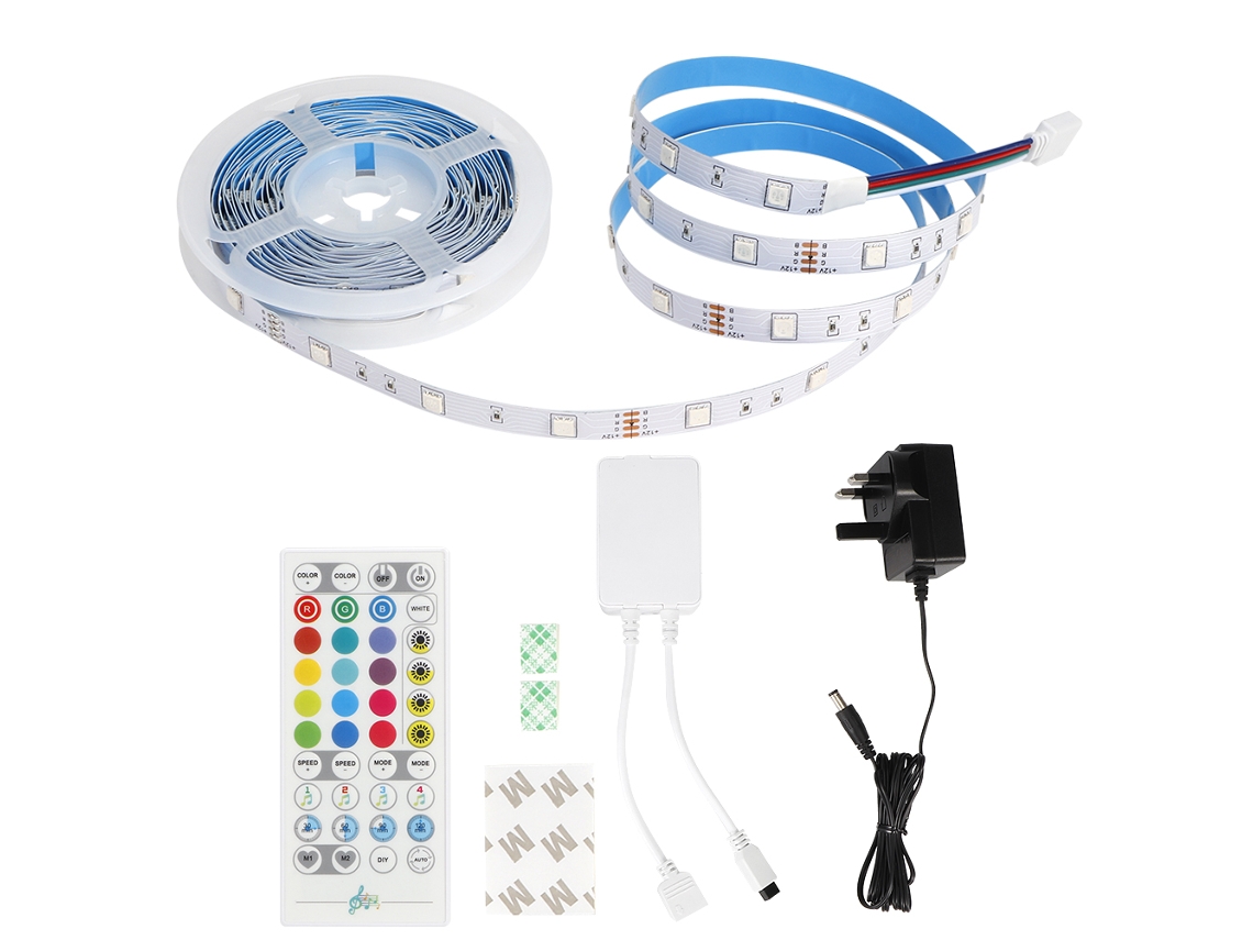 2026-tira Led 5m 5050 150led Para Alexa/google Home, Luz Inteligente Con Wifi, Música Y Control Remoto