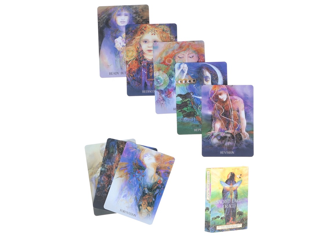 Baraja De Tarot De Papel Recubierto, 45 Cartas, Adivinación, Juego Interactivo Para Principiantes