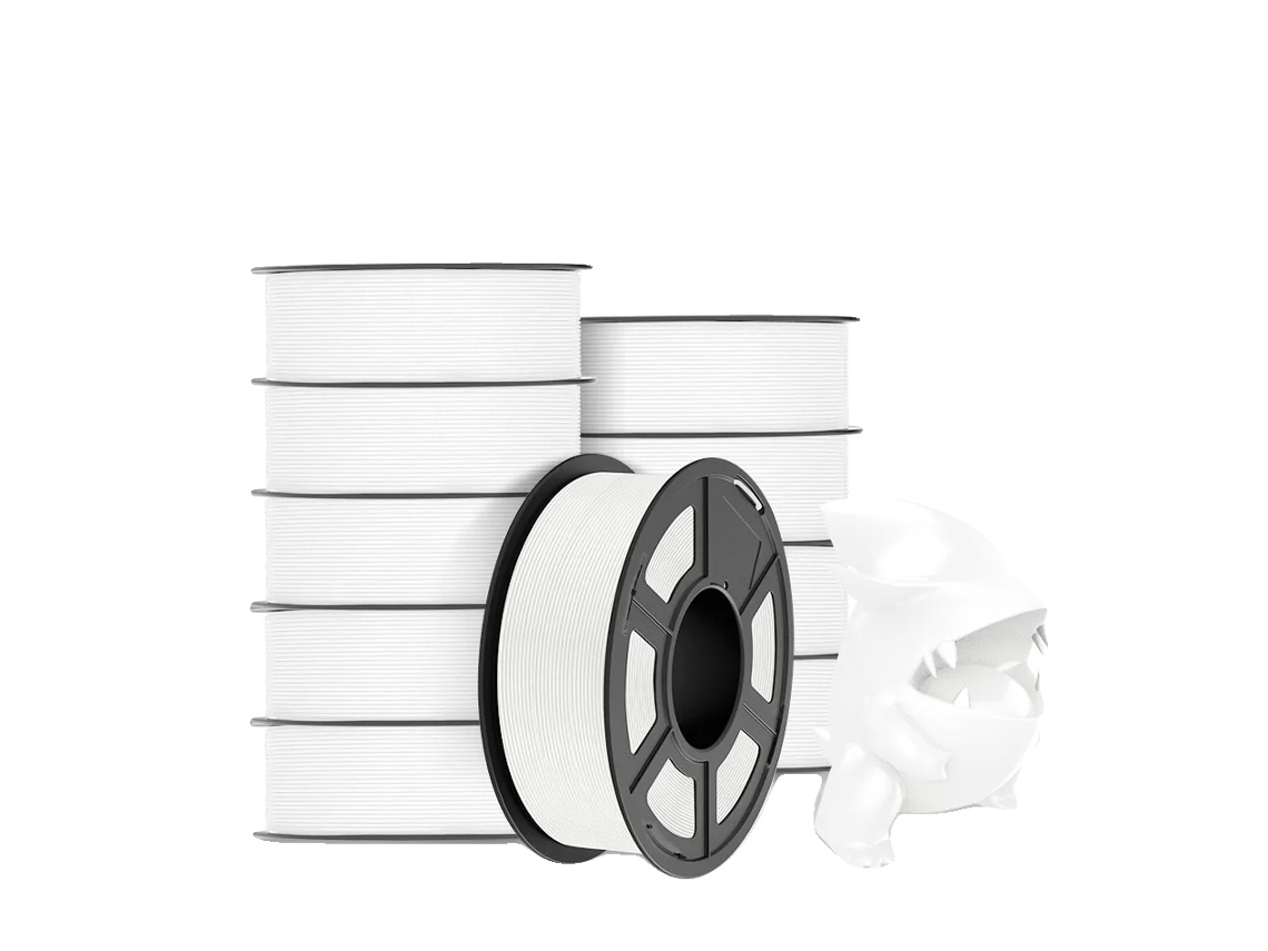 Filamento para impresora 3D, PLA Meta-White de alta resistencia y rendimiento sin obstrucciones, 11 kg