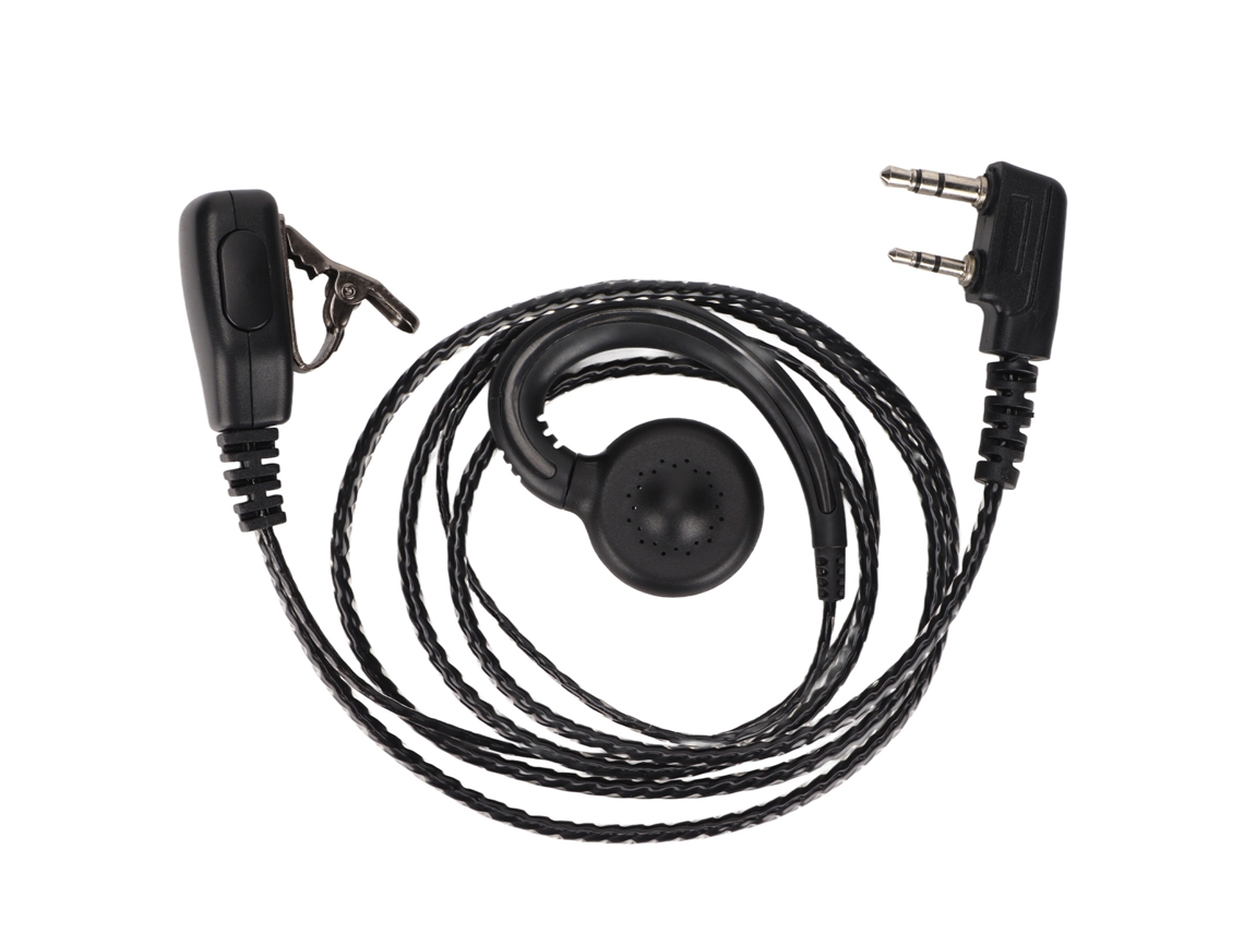 Auriculares Para Radio Bidireccional Con Clip Para La Oreja En Forma De G Para Baofeng Kenwood Wouxun Tyt