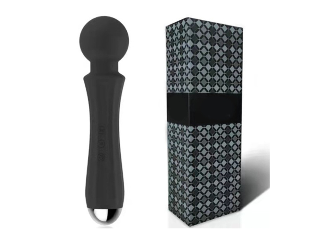 Vibrador para mujeres, juguetes sexuales para adultos, vibrador personal de clítoris, varita masajeadora, 20 modos de vibración, recargable, negro