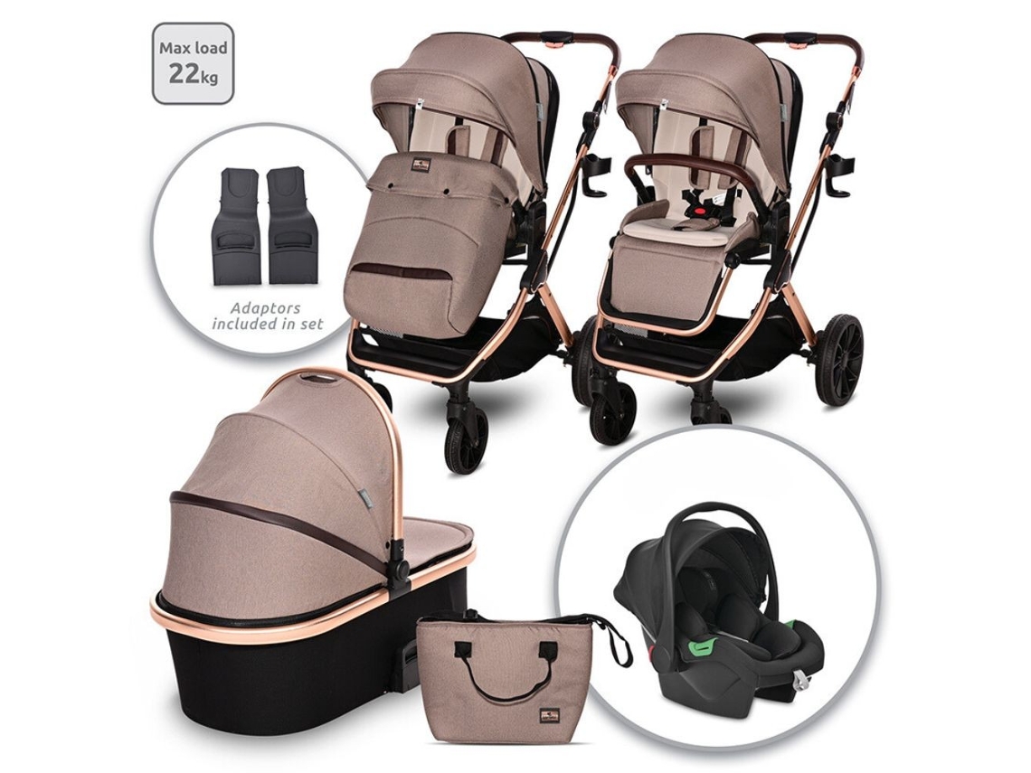 Carrito de bebé Trio GLORY hasta 22 Kg de LORELLI Pearl beige