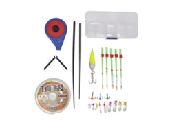 Kit De Caña De Pescar Para Hielo (mini) Con Punta, Sedal Y Anzuelos - Accesorios De Pesca - Azul